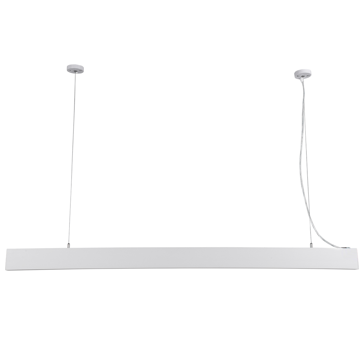 GLOBOSTAR® FELIX 61029-P Μοντέρνο Γραμμικό Κρεμαστό Φωτιστικό Οροφής LED 54W 6500lm 120° AC 220-240V IP20 Ρυθμιζόμενο Λευκό CCT με Χειριστήριο από 2700K έως 6000K Dimmable - Lumileds SMD Chip - Λευκό Ματ - Μ120 x Π3.5 x Υ7cm - 3 Χρόνια Εγγύηση - Image 5