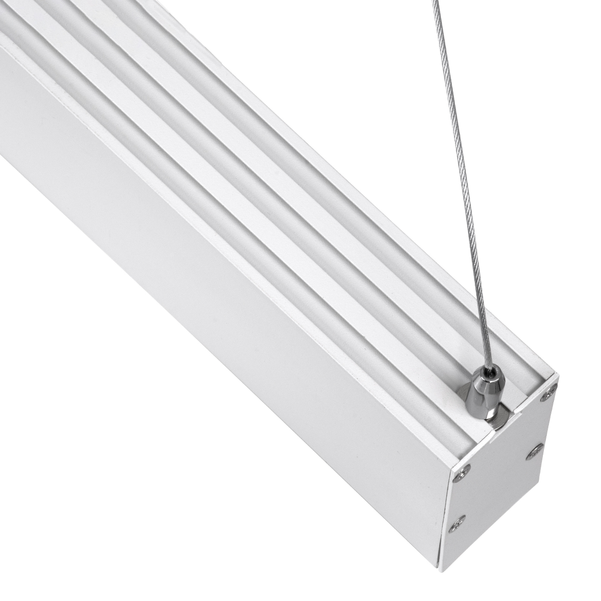 GLOBOSTAR® FELIX 61029-P Μοντέρνο Γραμμικό Κρεμαστό Φωτιστικό Οροφής LED 54W 6500lm 120° AC 220-240V IP20 Ρυθμιζόμενο Λευκό CCT με Χειριστήριο από 2700K έως 6000K Dimmable - Lumileds SMD Chip - Λευκό Ματ - Μ120 x Π3.5 x Υ7cm - 3 Χρόνια Εγγύηση - Image 6