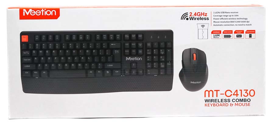 Meetion MT-C4130 2.4G Wireless Combo / Μαύρο - Image 6
