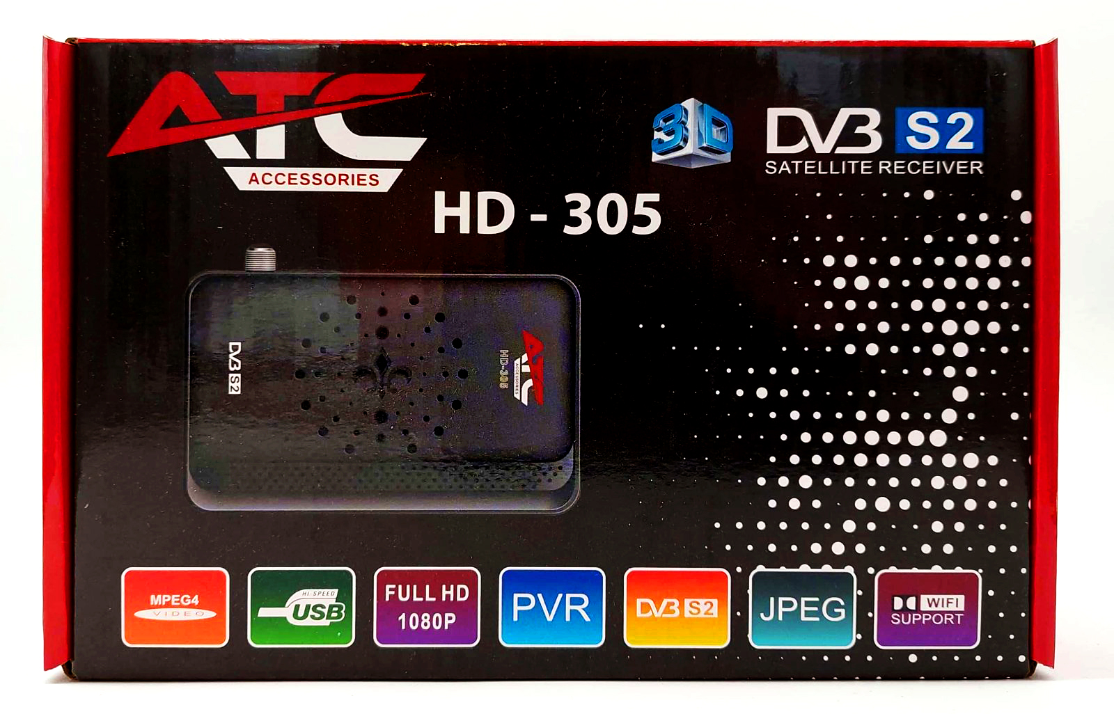 ATC Δορυφορικός Δέκτης ATC HD305 DVBS2 - Image 3