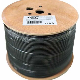 ATC Στροφείο RF ATC-723 RG6 300μ PET Μαύρο