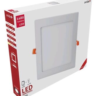 Avide LED Φωτιστικό Οροφής Χωνευτό Τετράγωνο Αλουμίνιο 18W Θερμό 3000K