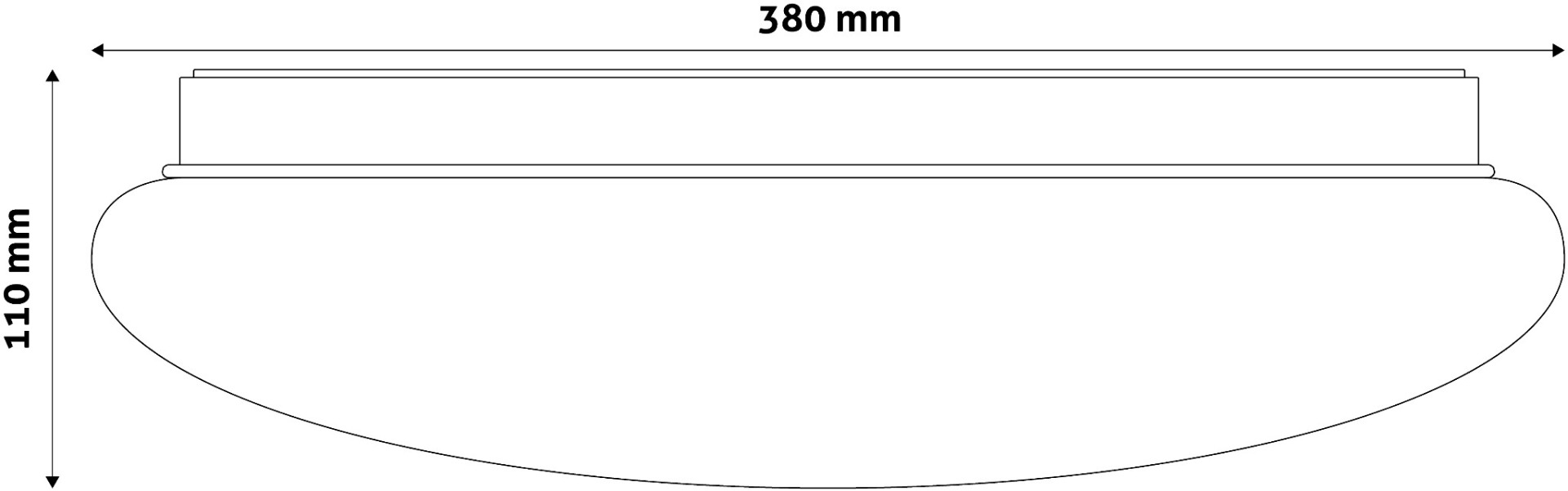 Avide LED Μοντέρνα Πλαφονιέρα Οροφής Cordelia 24W 380*110.0mm Ψυχρό 6400K - Image 3