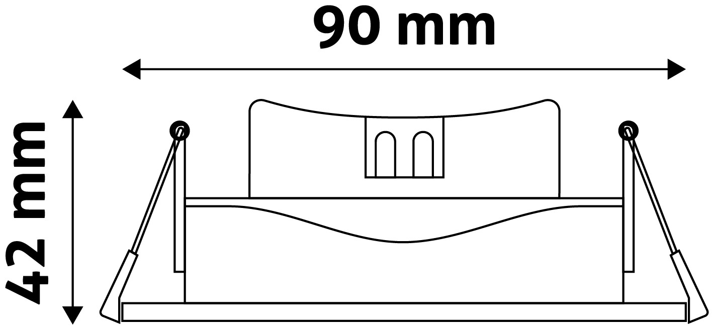 Avide LED Χωνευτό Σπότ 38° Τετράγωνο 7W Λευκό 4000K - Image 4