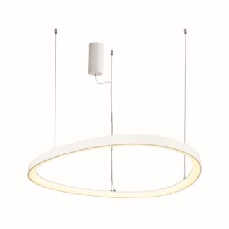 NETTO ΦΩΤΙΣΤΙΚΟ ΚΡΕΜΑΣΤΟ ΛΕΥΚΟ ΜΑΤ ΜΕΤΑΛΛΙΚΟ LED 74W 3000K 6500Lm IP20 Φ800Χ1200mm