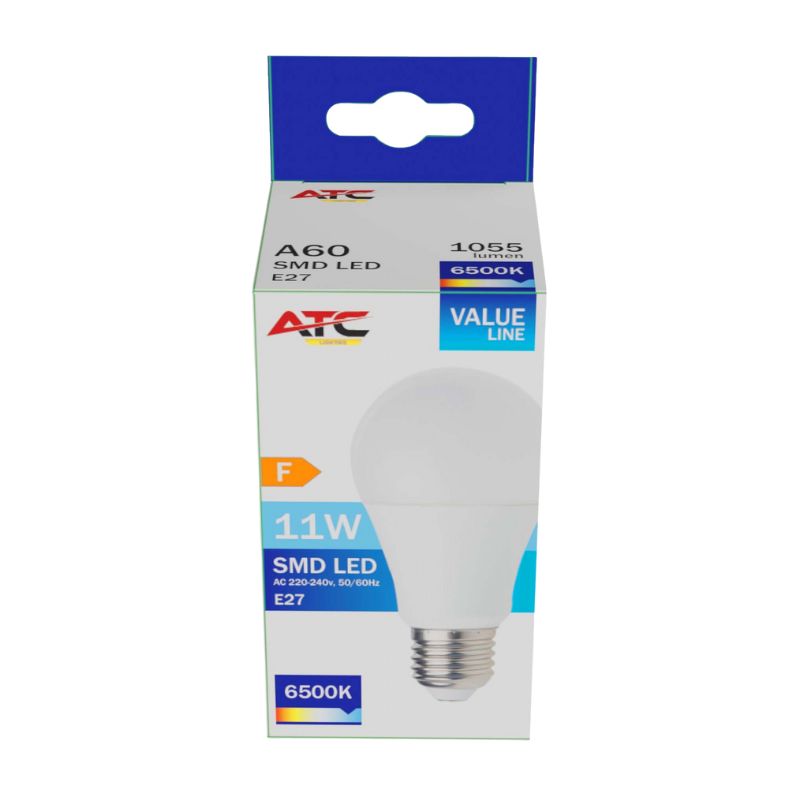 ATC SMD LED Λαμπτήρας A60 230V 11W/1055LM E27 6500K - Image 3