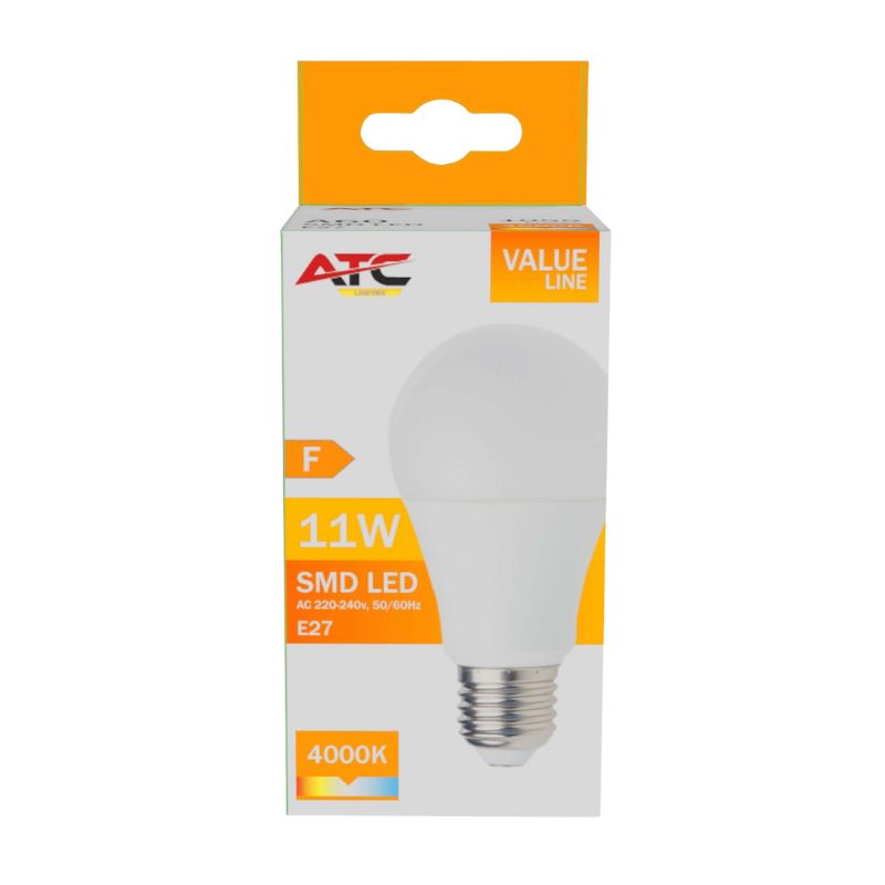 ATC SMD LED Λαμπτήρας A60 230V 11W/1055LM E27 4000K - Image 2