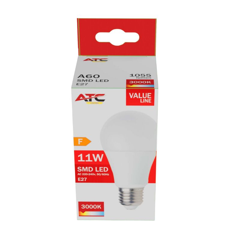 ATC SMD Λαμπτήρας LED A60 230V 11W/1055LM E27 3000K - Image 3