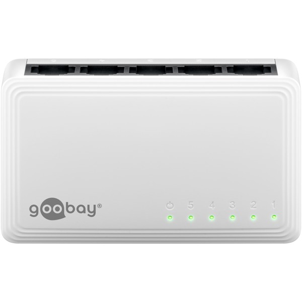 Goobay Gigabit Ethernet Switch 5 Θυρών 64563 Λευκό