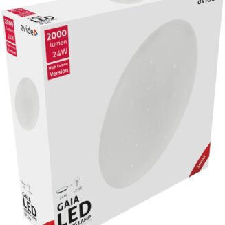 Avide LED Μοντέρνα Πλαφονιέρα Οροφής Gaia 24W 380*105.0mm Θερμό 3000K
