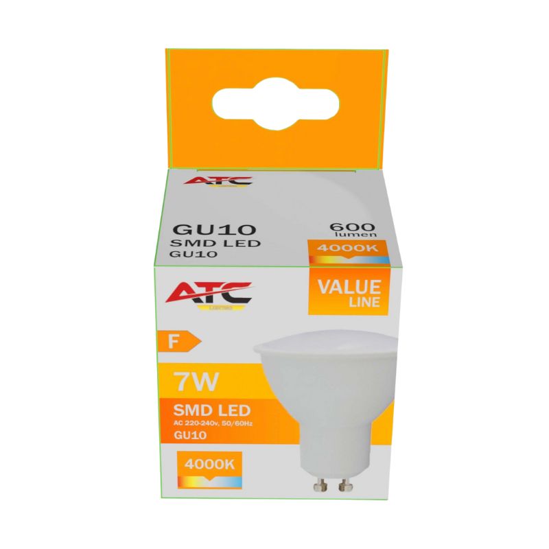 ATC SMD Λαμπτήρας LED Spot GU10 230V 7W/600LM 110° 4000K - Image 3