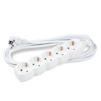 Technik Πολύπριζο 5 Θέσεων 1,5mm2 Λευκό 3m