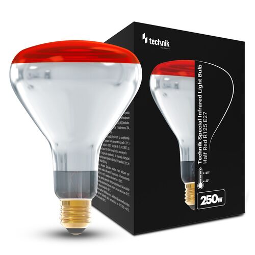 Technik Ειδικός Λαμπτήρας Υπερύθρων Κόκκινος R125 250W E27