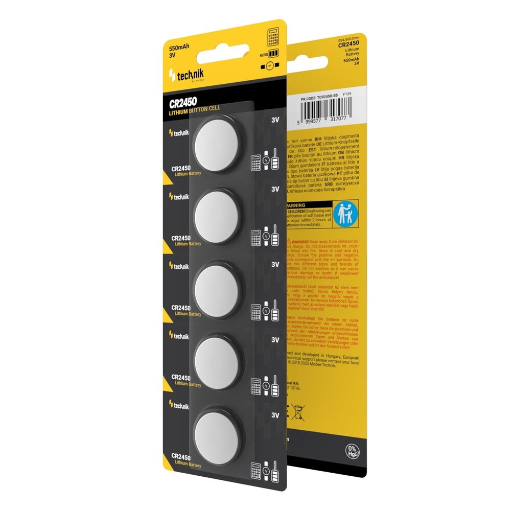 Technik Μπαταρίες Κουμπιά Λιθίου Platinum CR2450 (3V) B5 - Image 2