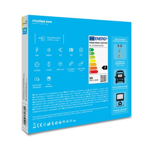 Modee Lighting LED Προβολέας E-series Slim 50W 120° 4000K 4000 lm ERP - Image 7
