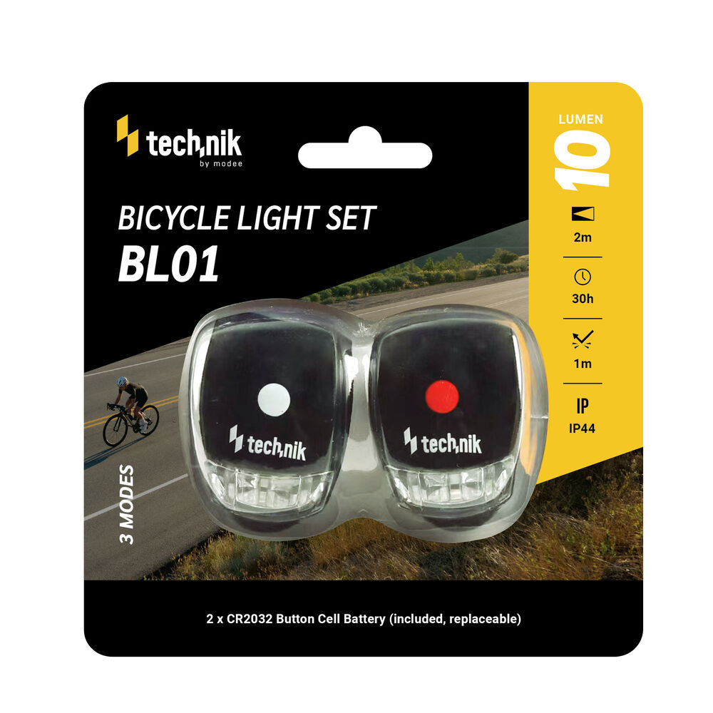 Technik Σετ Φώτα Ποδηλάτου Σιλικόνης