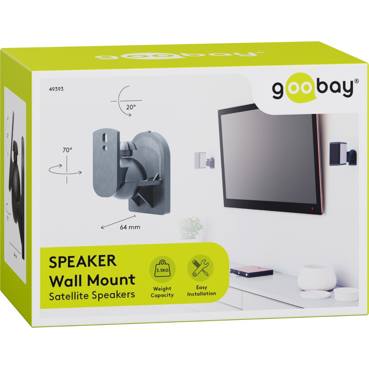 Goobay Basic Βάση Ηχείου Universal (49393) - Image 2