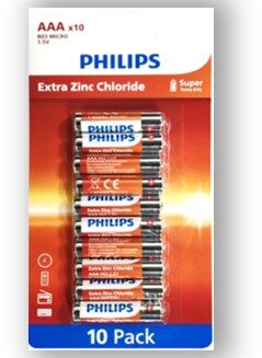 Philips Longlife AAA 10 Pack Family