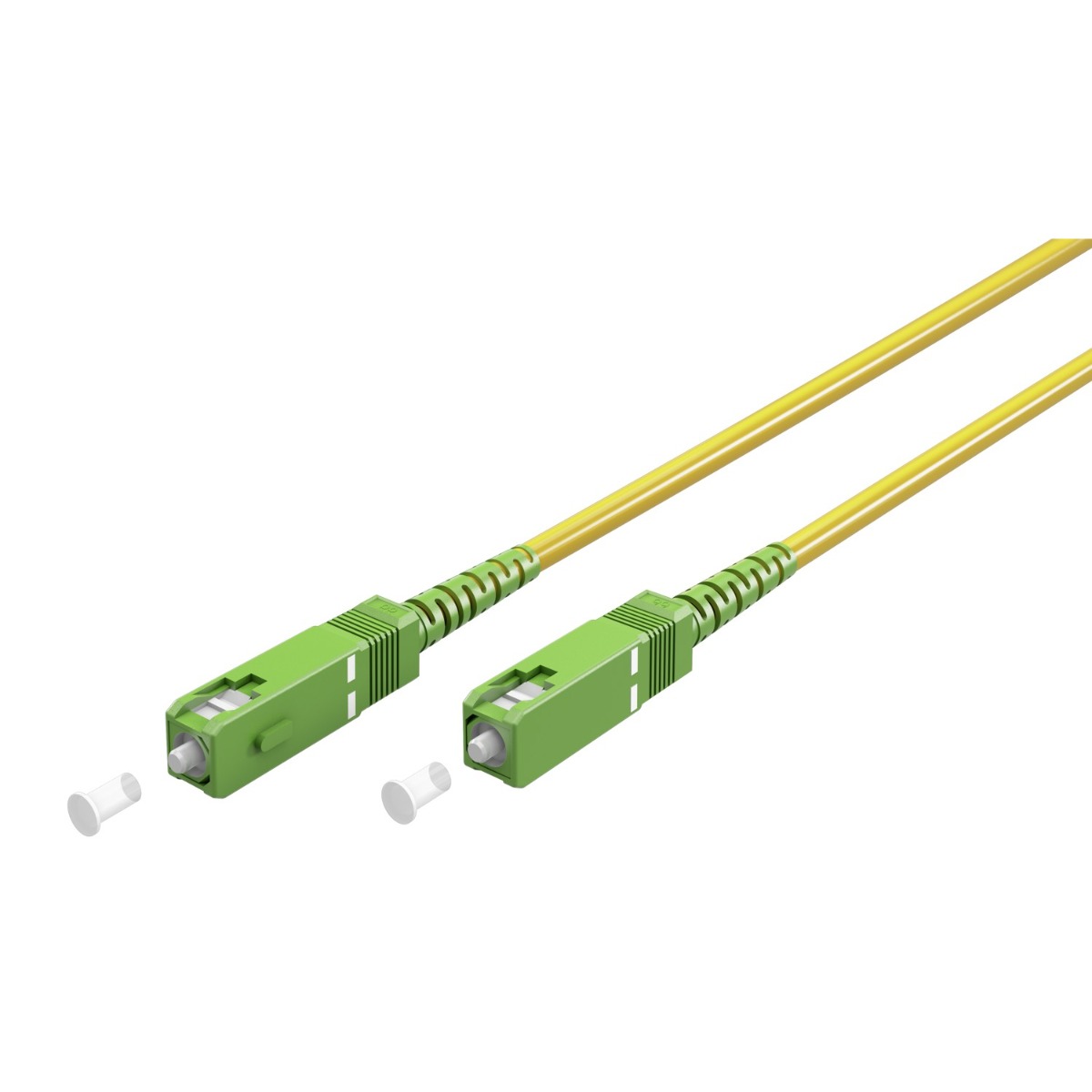 Goobay Καλώδιο οπτικών ινών (FTTH) μονότροπο (OS2) κίτρινο 1m (59638)