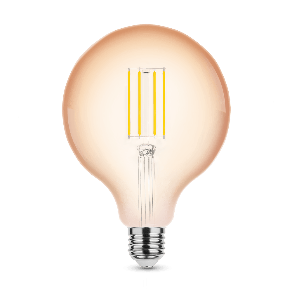 Modee Lighting Λαμπτήρας LED Filament Σφαιρικός G125 Amber 4W E27 320° 1800K (360 lumen) - Image 2